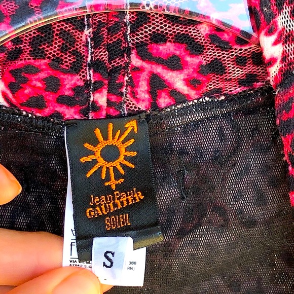 Jean Paul Gaultier Vintage Leopard Print Illusions Corset Bodycon Dress - Picture 7 of 15